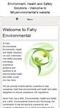 Mobile Screenshot of fahyenvironmental.ie