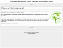 Tablet Screenshot of fahyenvironmental.ie